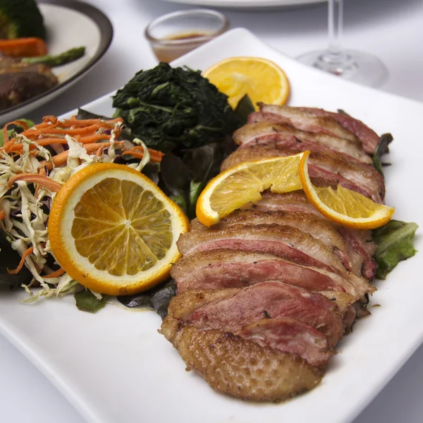 Roast Duck Breast with Orange sauce — Stock Photo, Image