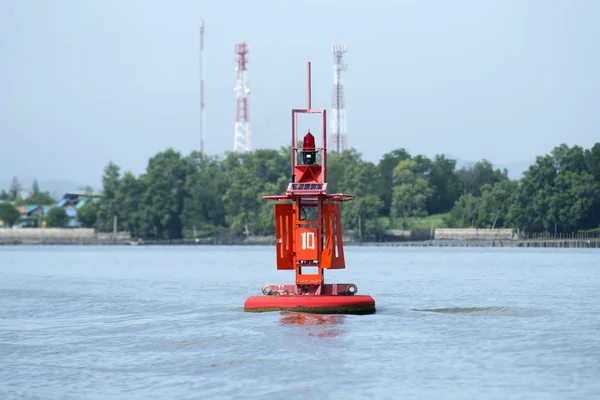 Marine orange buoy — Stock Photo, Image