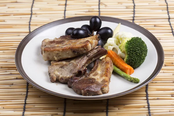 Steak of grill lamb — Stock Photo, Image