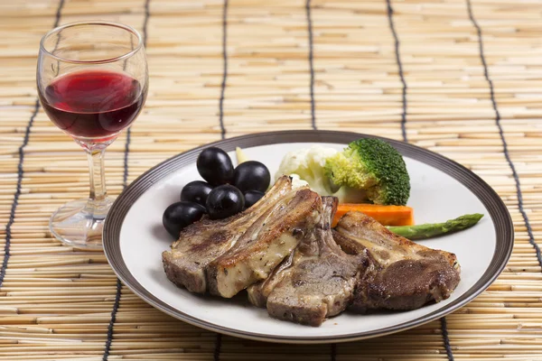 Steak vom Lamm vom Grill — Stockfoto