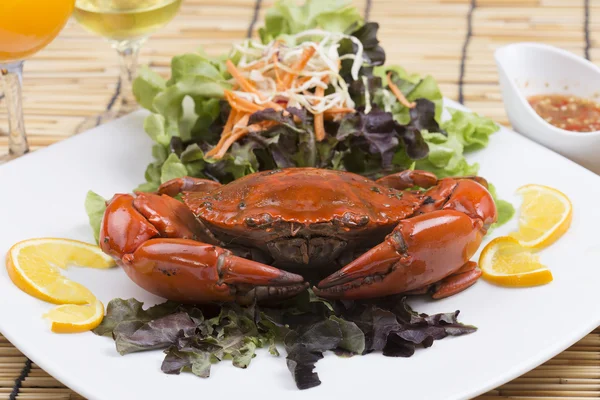 Fresh Steam red crab — Stock Photo, Image
