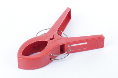 Kırmızı plastik kelepçe