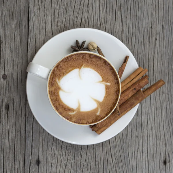 Latte Art Kaffee — Stockfoto