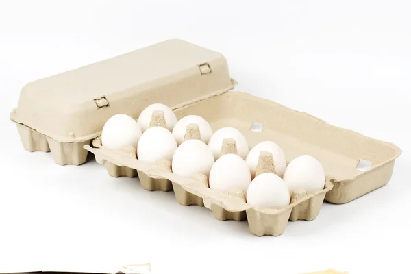 Vassoio di carta uovo — Foto Stock