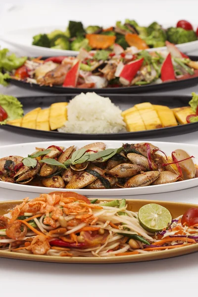 Set di cibo tailandese — Foto Stock