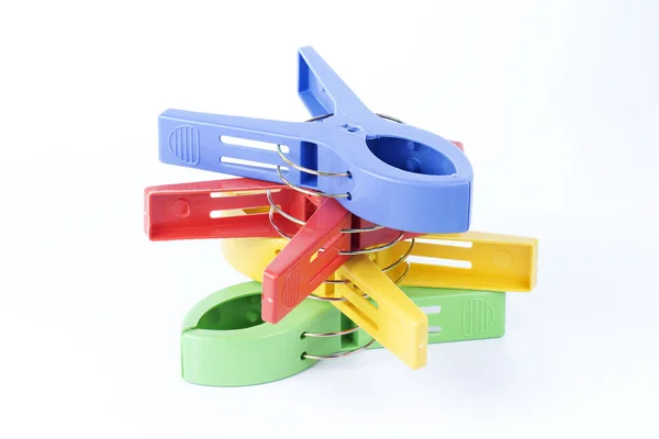Group of Clothespin clips — Stock Photo, Image