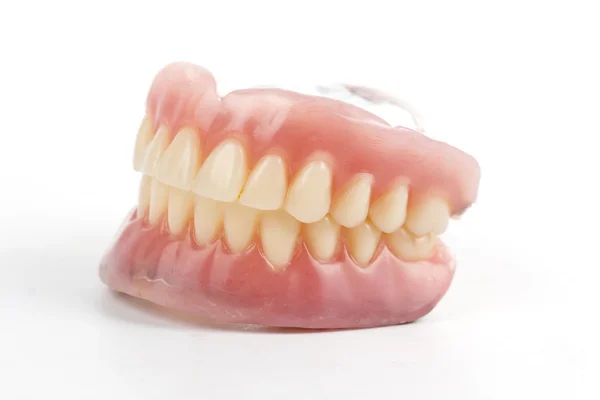 Denti falsi protesi — Foto Stock