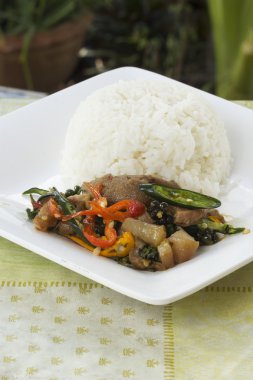 Pad Krapao Kha Moo