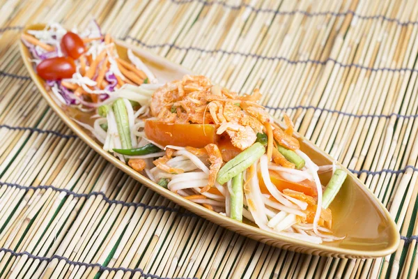 Thailändsk papaya sallad — Stockfoto