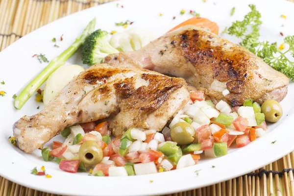 Stek z kurczaka z grilla — Zdjęcie stockowe