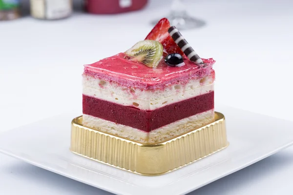 Strawberry Mousse Cake — Stock Photo, Image