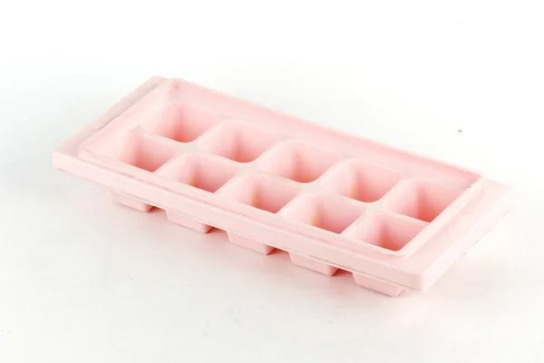 Bandeja de hielo rosa — Foto de Stock