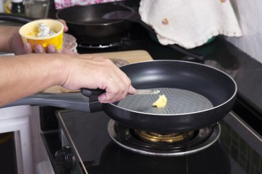 Biber koyarak Şef Burger beef