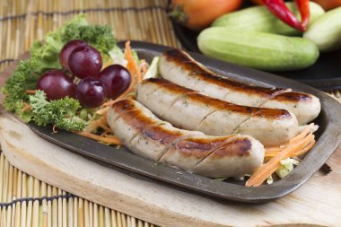 Sosis ve sebze ızgara 