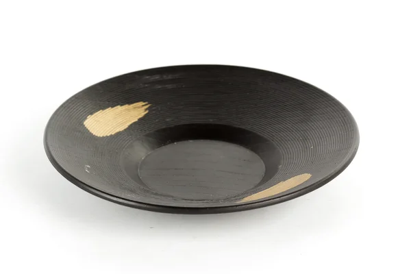 Fekete tányér japán stílusú — Stock Fotó