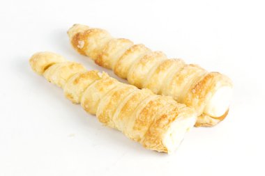 tereyağı boynuz Pasta krema ile