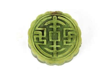 Moon pasta Matcha ve kırmızı beyaz arka plan doldurarak fasulye ile