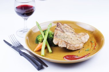 T-Bone domuz eti biftek