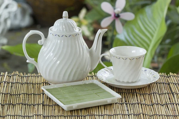 抹茶绿茶巧克力 — 图库照片