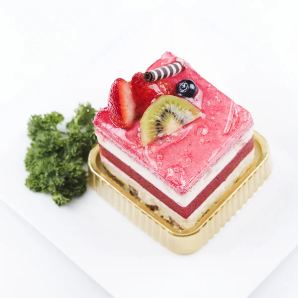 Strawberry Mousse Cake — Stock Photo, Image