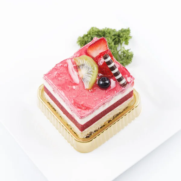 Strawberry Mousse Cake — Stock Photo, Image