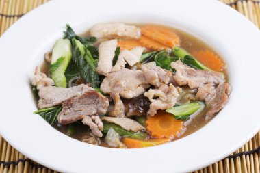 Kızarmış pirinç makarna sos tepesi 