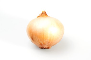 Beyaz arkaplanda soğan