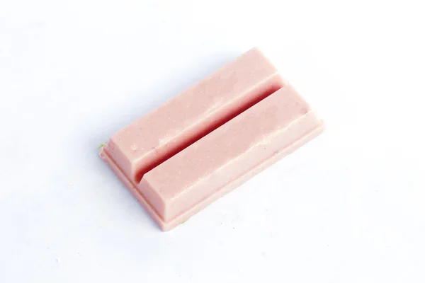 Erdbeer-Schokoladenwaffel — Stockfoto