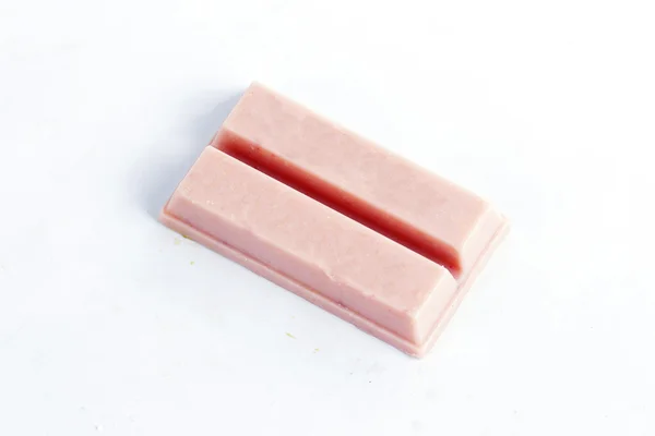 Erdbeer-Schokoladenwaffel — Stockfoto