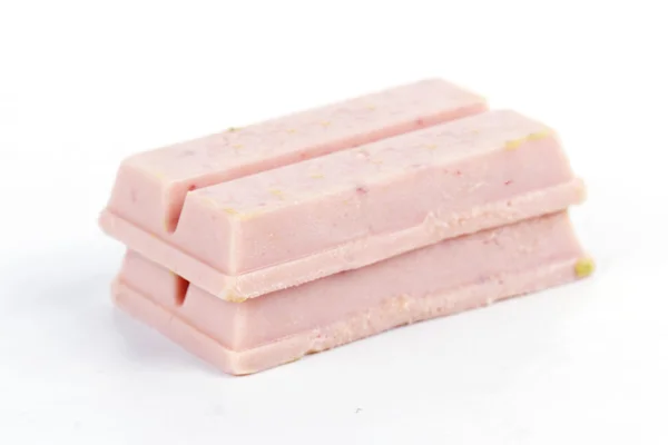 Strawberry chocolate wafer — Stock Photo, Image