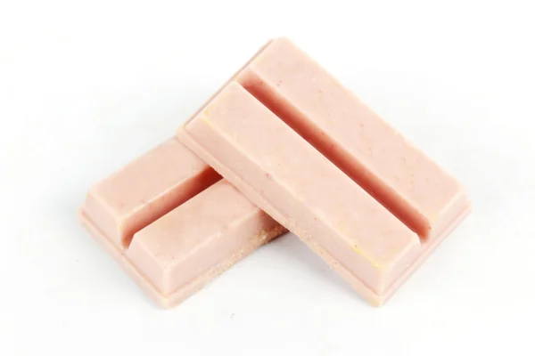 Strawberry chocolate wafer — Stock Photo, Image