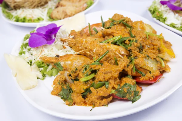 stock image Stir Fried Shrimp with Curry Powder