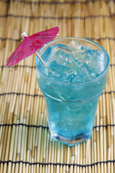 Blue Italian Soda drink — Stock Photo, Image