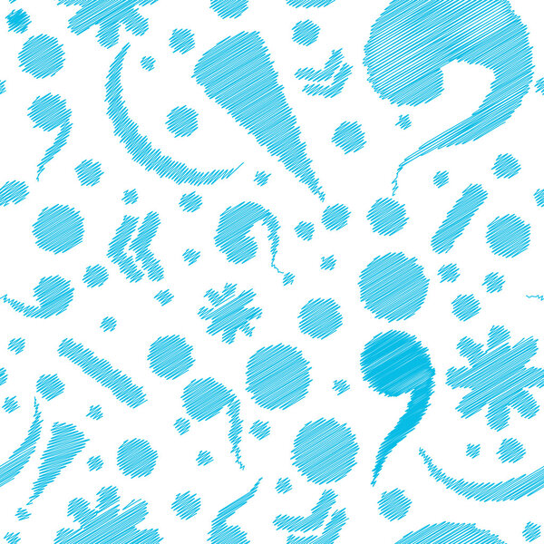 Бесшовный рисунок с отметинами пунктуации
