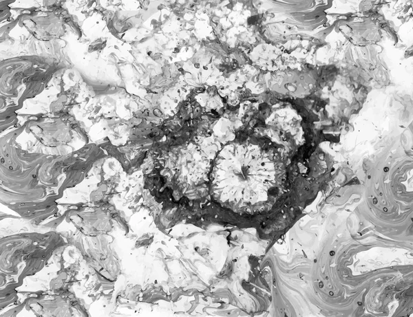 Soyut mürekkep arka plan. Mermer tarzı. Siyah ve beyaz mürekkep su