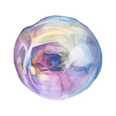 Beyaz arka planda izole edilmiş suluboya süs boncuklu inci. Düğün, kutlama, dükkan, çıkartma, duvar kağıdı, ambalaj, tekstil için yaratıcı mücevher nesnesi