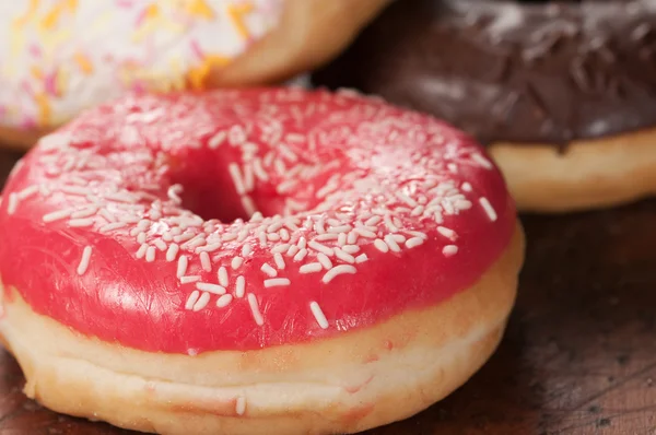 Donuts de perto — Fotografia de Stock