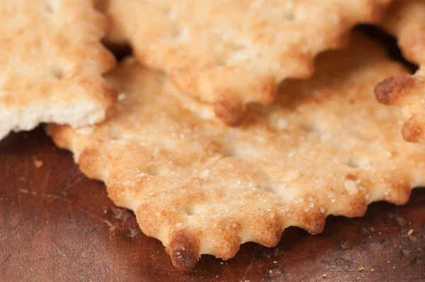 Biscoito salgado com gergelim — Fotografia de Stock