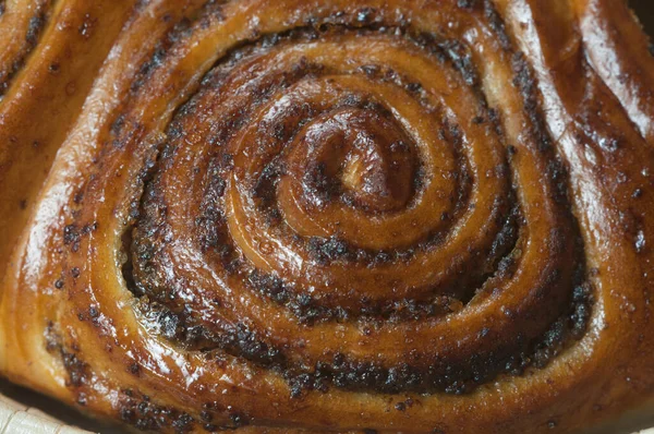 Home Made Dessert Sweet Roll Poppyseeds Filling — Stock Photo, Image