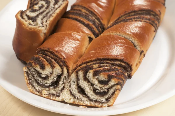 Home sweet rolls with poppyseeds — Stock Photo, Image