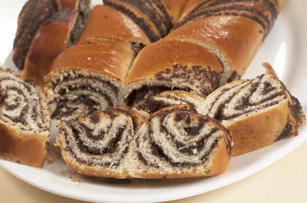 Home sweet rolls with poppyseeds — Stock Photo, Image