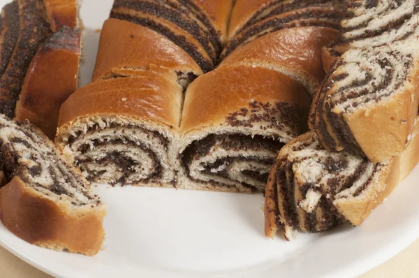 Home sweet rolls with poppyseeds — Stock Photo, Image