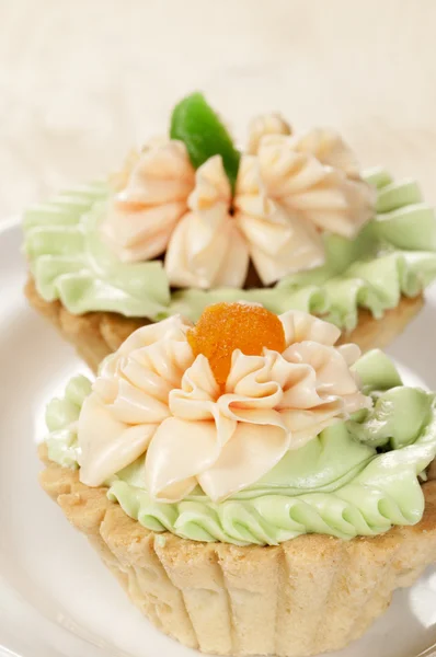 Tartlets 奶油 — 图库照片