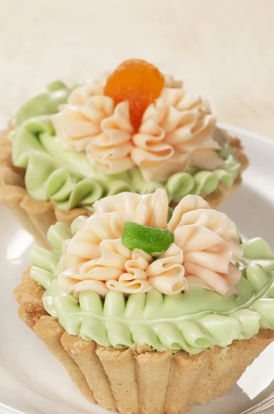 Tartlets 奶油 — 图库照片