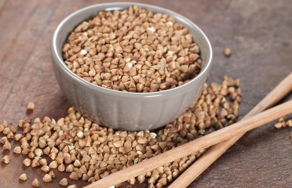 Buckwheat grain — Stock Photo, Image