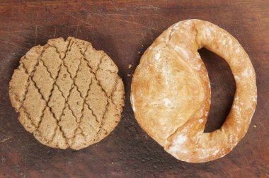 Kolatch ve çavdar küçük börek 