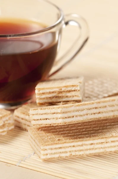 Sandwiched wafers — Stock Photo, Image