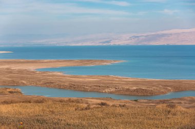 İsrail 'deki Ölü Deniz' in panoramik görüntüsü
