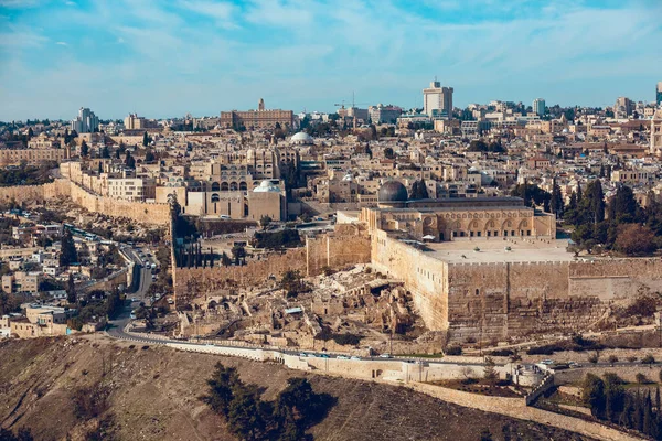 Panoramatický pohled na Jeruzalém — Stock fotografie