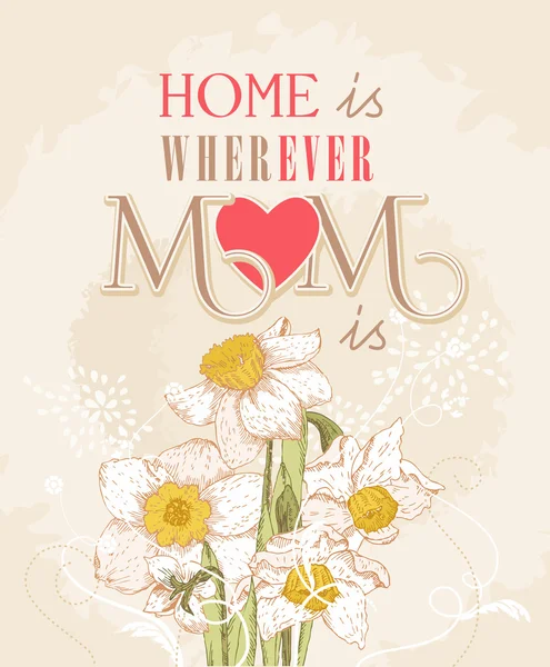Mother day greeting card